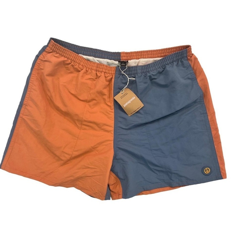 Patagonia Men's 5" Baggies Shorts Peace Patch Utility Blue Small S NEW